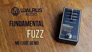 Video thumbnail for Walrus Audio: Fundamental FUZZ. No-Chat Demo by Brett Kingman