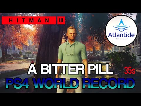HITMAN 3 - A Bitter Pill - SA 35 seconds Speedrun - PS4 World Record
