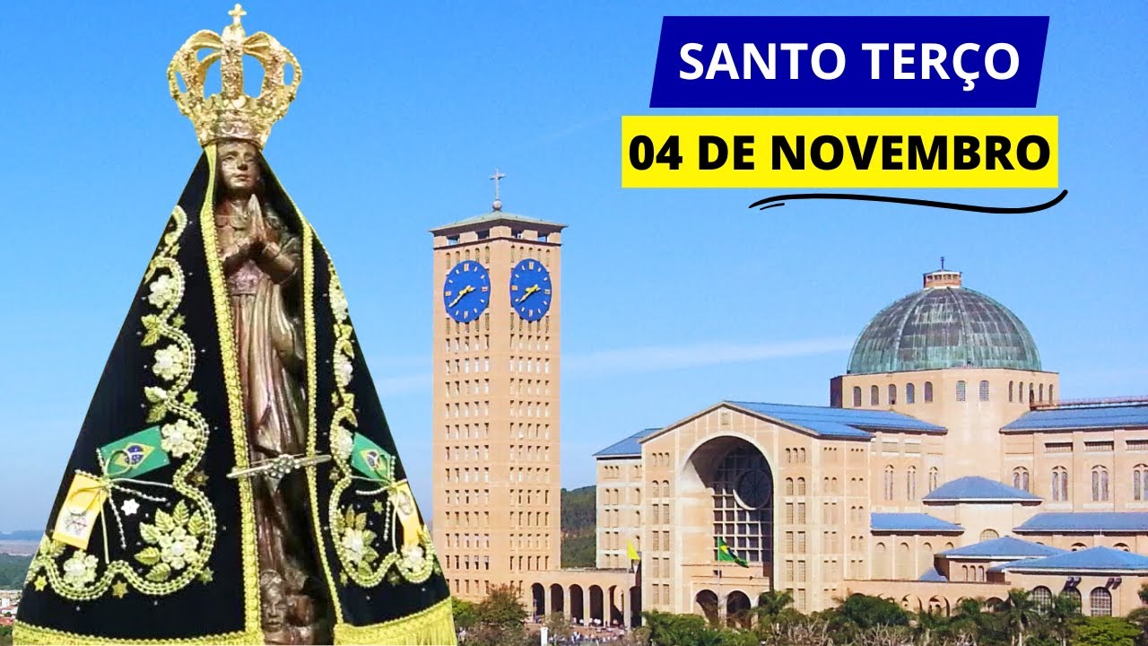 SANTO TERÇO DE APARECIDA DE HOJE - 04/11/2024 | MISTÉRIOS GOZOSOS | 31ª SEMANA DO TEMPO COMUM