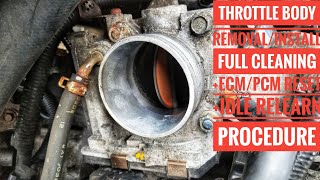 ACURA TL THROTTLEBODY CLEAN +ECM/PCM RESET AND IDLE RELEARN TUTORIAL
