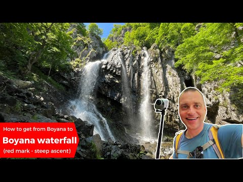 🥾 Boyana waterfall (red mark path - steeper) up from Boyana bus 64 | FULL WALKTHROUGH POV