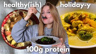 What I Eat In a Day During Holiday Season (healthy, easy, realistic)