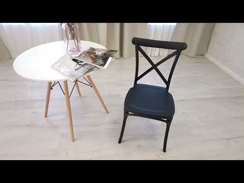 Миниатюра изображения товара Стул Tetchair Cross 48x58x89 (пластик/черный)