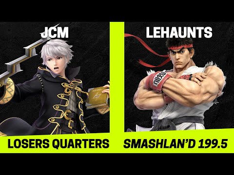 SmashLAN'd 199.5 Losers Quarters - Jcm (Robin) vs lehaunts (Ryu) - SSBU Tournament