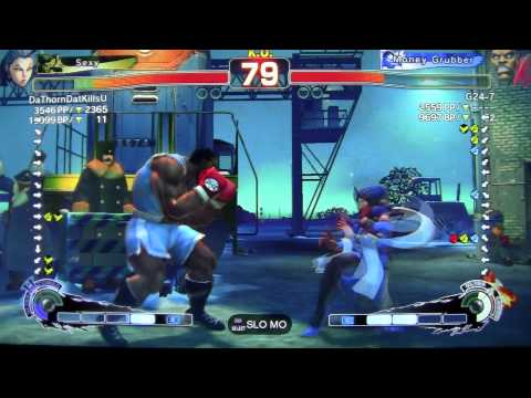 SSF4 AE  DaThornDatKillsU (ROSE) VS G24-7 (BALROG) AMERICAN RANKED MATCH 15