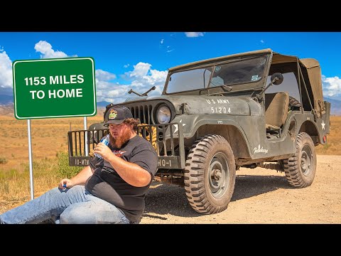 1153 Mile Road Trip in 70 year Old Army Jeep