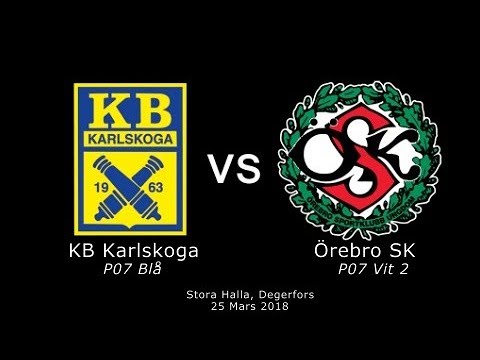 = Degerfors Cupen = KB Karlskoga P07 Blå vs ÖSK P07 Vit 2 _ 2018-03-25