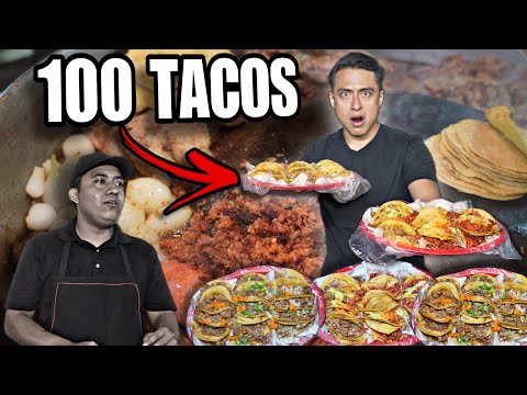CAN I EAT 100 TACOS and LIVE TO TELL THE TALE? 🌮 | If I Don't Finish, I Pay Double 🔥
