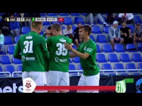 22. voor 2017:  Pärnu Vaprus - FC Flora Šlein lööb poolelt väljakult!