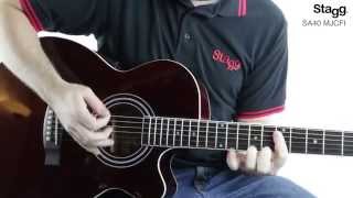 Video thumbnail for Stagg SA40MJCFI Mini Jumbo Electro Acoustic Guitar by Normans Musical Instruments