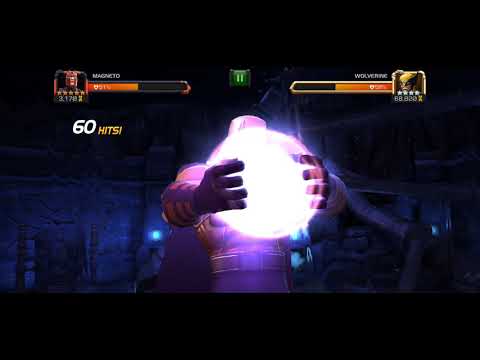 My rank 1 Magneto destroying Wolverine in realm of legends