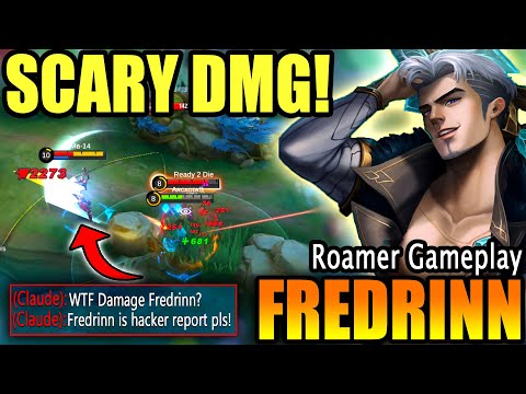 SCARY DAMAGE!!🔥ROAMER FREDRINN IS 100% BROKEN! Top Global Fredrinn Best Build and Emblem  2022