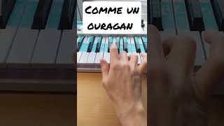 Comme Un Ouragan - Piano Easy Tutorial for beginners#shorts #youtubeshorts #easy #piano