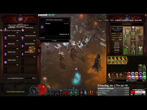 Diablo 3 2.6.0 Necromancer Rathma Skeletal Mage  nik4kin 1080@60
