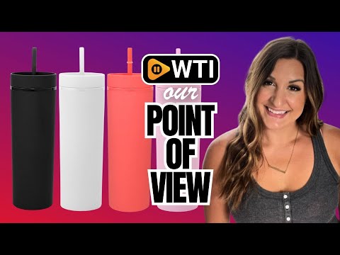 Volhoply 20oz Plastic Skinny Tumblers Bulk 4 Pack - WTI product video review