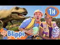 Blippi And Meekah Escape The Dinosaur Chase Blippi Meekah Challenges And Games For Kids
