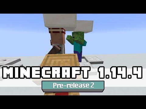 Minecraft 1.14.4 – Pre-release 2 – More changes to villagers and their shops