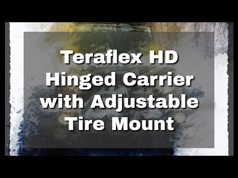 Teraflex HD Hinged Carrier with Adjustable Tire Mount