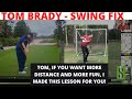 I AM FIXING TOM BRADY'S GOLF SWING [Full Lesson Personalized for Tom Brady]