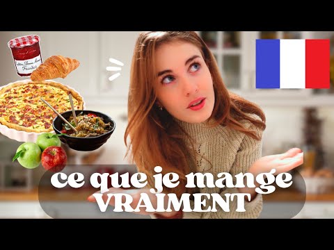 Ce que je mange (vraiment) en tant que Française. Vlog en français avec sous-titres 🇫🇷