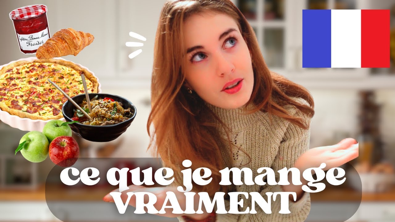 Ce que je mange (vraiment) en tant que Française. Vlog en français avec sous-titres 🇫🇷