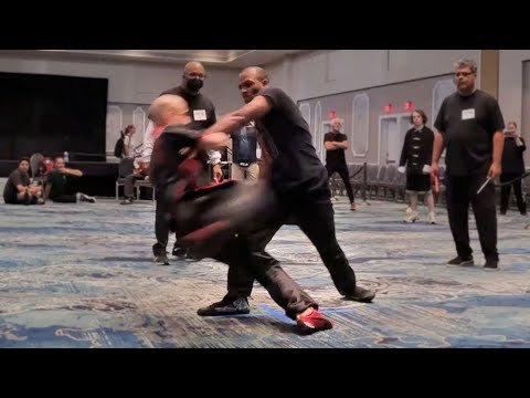 Championship Taijiquan Pushing Hands - ICMAC Moving Step Highlights