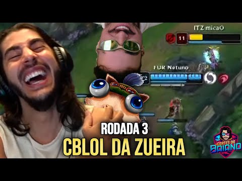 BAIANO REAGINDO AO BRONZIOCRE: CBLOL DA ZUEIRA RODADA 3 | React