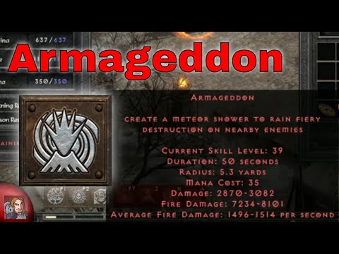 D2R Skills & Abilities - Armageddon, Elemental (Druid)
