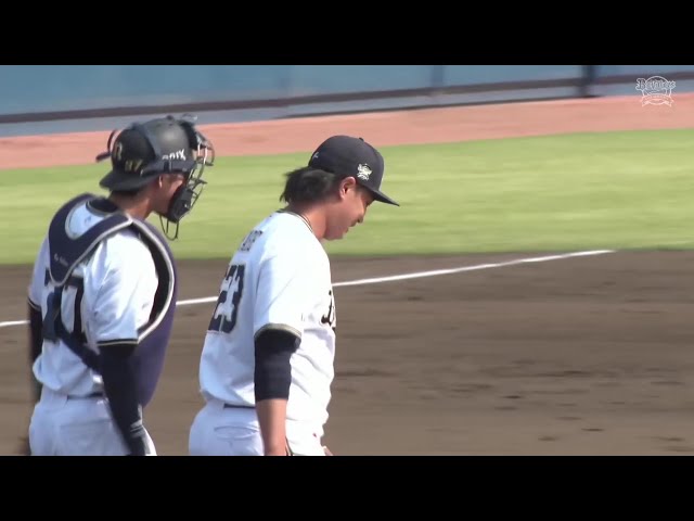 【ファーム】外角にズバッと!! バファローズ・横山楓 最後は見逃し三振で試合を締める!! 2025年4月30日 オリックス・バファローズ 対 くふうハヤテベンチャーズ静岡