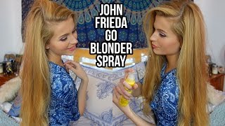 John Frieda Go Blonder Lighting Spray on Brown hair Review | Ellesse