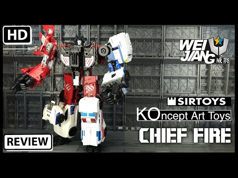 Wei Jiang KOncept Art Toys Chief Fire Transformers Combiner Wars Fire Chief Guard City