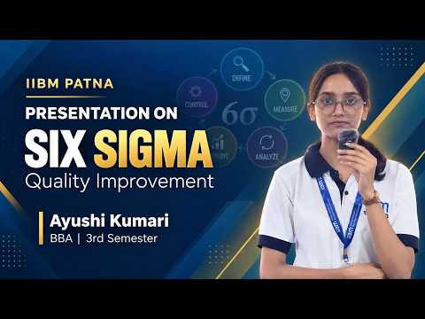 A presentation on Six Sigma was delivered by Ayushi Kumari, BBA 3rd Semester student.