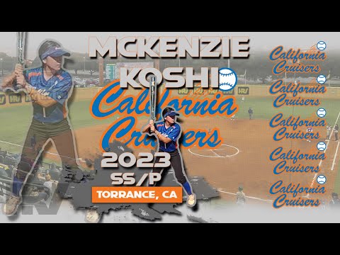 2023 McKenzie Koshi (4.33 GPA) Shortstop and Pitcher, Softball Skills Video - Cal Cruisers 2023