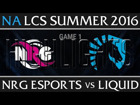 NRG Esports vs Liquid Highlights Game 1, W8 D3 NA LCS Summer 2016 S6, NRG vs TL G1