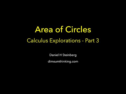Area of Circles   Calculus Explorations Part 3 thumbnail