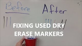 Recharging spent dry erase markers
