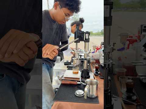 Cool Manual Coffee Machine Brew Anywhere Without Electricity #coffee #coffeelover #coffeeshop #cafe