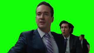 Succession Tom & Greg running green screen
