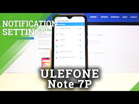 How to Personalize Notifications in ULEFONE Note 7P -Manage Notifications