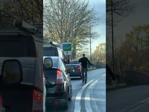 Road rage at M25 junction, Portsmouth Guildford