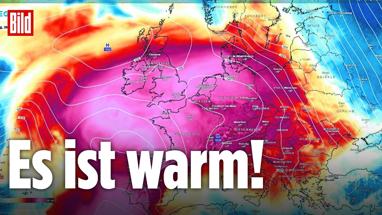 Wir schwitzen! 🥵 Rekordtemperaturen! Hitzeglocke hat Europa im Griff