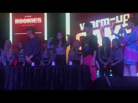 Kcon LA 2019 Rookies ATEEZ AB6IX and LOONA Warm-Up Game 190816