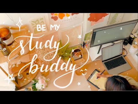 Study with me 3Hours no break | LOFI + ASMR background sounds
