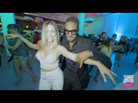 Maykel Fonts & Alina Vakhner | social dancing @ Croatian Summer Salsa Festival