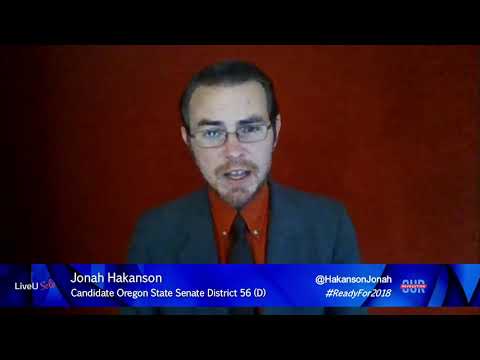 Jonah Hakason - Candidate Oregon State Senate District 56 (D) - Town hall promo