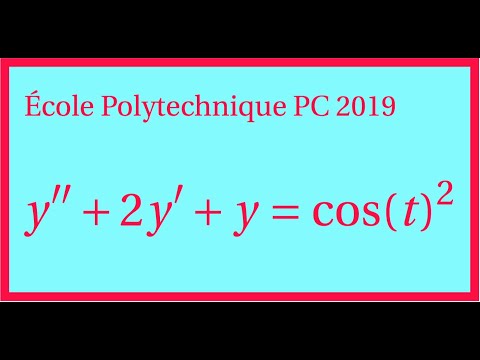 Equation différentielle linéaire du second ordre à coefficients constants avec second membre