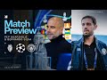 MATCH PREVIEW PEP GUARDIOLA AND BERNARDO SILVA Monaco V Man City UEFA CHAMPIONS LEAGUE