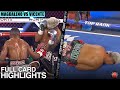 HIGHLIGHTS - MAGDALENO VS VICENTE - NUT SHOTS CAUSE DQ WIN FOR MAGDALENO