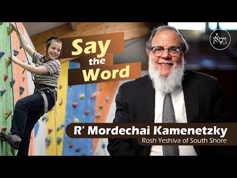 Say the Word | Rabbi Mordechai Kamenetzky