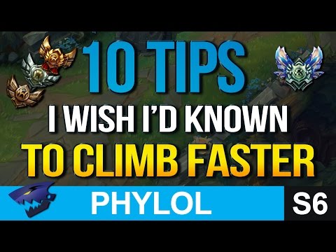 10 TIPS I wish I had known to CLIMB FASTER (League of Legends)